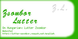 zsombor lutter business card